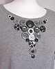 t-shirt damskie Button T-shirt - koszulka oversize 2