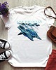 t-shirt damskie Koszulka  oversize z nadrukiem Save the ocean 1