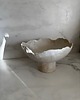 talerze, miski Ceramiczna Misa XXL na Cokole na Owoce Przekąski Rustic White 9