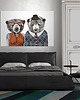 obrazy OBRAZ NA PŁÓTNIE -  120x80cm LOVE BEAR 2