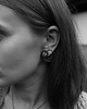 kolczyki srebrne Kolczyki RING unikatowy zestaw 1