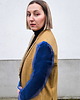 marynarki damskie Marynarka Double blue beige 1