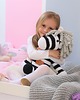 misie i maskotki Biało czarna handmade zebra w rozmiarze XL 5