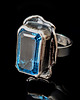 pierścionki srebrne Pierścionek barokowy niebiański topaz 2