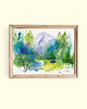 plakaty Camping w górach - plakat akwarelowy 4
