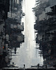plakaty Futurystyczna Japonia, Cyberpunk - Plakat - Loft, Minimalizm 1