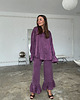 spodnie materiałowe damskie Koszula Blush purple lyocell 2