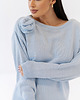 swetry damskie  Sweter FLOWER niebieski Ooh la la 1