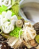 wianki Drobny współczesny świecznik biały 61% naturalny 3