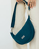 torby na ramię Mini ROGALIK z nubuku ekologicznego w kolorze TURKUSOWYM 1