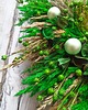 wianki Świąteczny wieniec w zieleni, wianek z prezentem, #S1, 45 cm 4