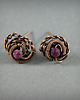 kolczyki wire wrapping Kolczyki sztyfty z rubinami 5