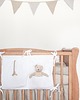 akcesoria do łóżeczek Lniany organizer na łóżeczko - pure white 2