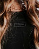 bluza bez kaptura damska Czarna bluza z białym napisem CLASSY AS FUCK bez kaptura 3