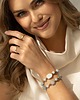 bransoletki - inne Bransoletka z kamieni naturalnych - mix błękitów - Pozłacana 1