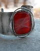 bransoletki wire wrapping Skrzyżowanie  - BRANSOLETA MANKIET - CUFF 3