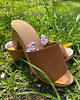 sandały i klapki damskie Drewniaki na obcasie ze skóry naturalnej i drewna 1