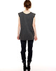 t-shirt damskie Szara koszulka oversize 2