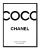 grafiki i ilustracje ZESTAW PLAKATÓW coco fashion czarno białe 5