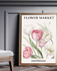 grafiki i ilustracje PLAKAT kwiaty flower market tulipany 3