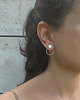 kolczyki pozłacane Kolczyki DOUBLE RINGS, srebro 925 pokryte 24K złotem 1