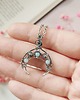 wisiory Naszyjnik Lunula Amazonit stal chirurgiczna wisiorek handmade 4