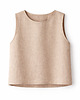 topy damskie Top lniany Pure mocha 1