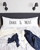 poduszki z napisami Poduszka dla dwojga One Pillow "Mężuś & Żonka" 1