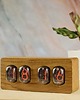 zegary Drewniany retro zegar na lampach Nixie 5