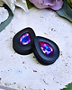biżuteria różna Tunele do uszu łezki 10-100mm ze szklanym kryształkiem #029 violet blue 3