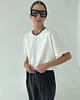 t-shirt damskie T-Shirt Move crop ecru cacao pliska 4
