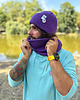 czapki damskie Męska czapka beanie z bawełny logo kolorowe Fiolet 3
