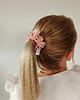gumki do włosów Satynowa gumka satynowa scrunchie owijka frotka brudna brzoskwiniowa MINI 1