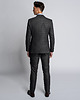 spodnie męskie Eleganckie spodnie męskie cori w kant szary slim fit 1