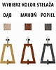 lampy stołowe Drewniana lampka stołowa z abażurem CLIO GOLD 8