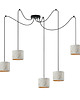 lampy wiszące Nowoczesna 5-punktowa lampa wiszaca pająk WAIKIKI W5 MARMUR 4