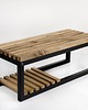 ławki Ławka Metalowa Loft Siedzisko Drewno Lite LPD-34 1