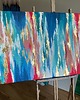 obrazy Kolorowy obraz abstrakcyjny "Rainbow" 70x140 cm - ręcznie malowany 1