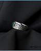 pierścionki srebrne Pierścionek emerald malachite 3