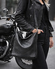 torby na ramię Bucket bag czarna gnieciona skóra 5