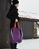 torby na ramię Torba hobo XXL - fiolet,pomarańcz,szaroniebieski 3