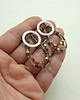 kolczyki wire wrapping Kolczyki  z turmalinami 2
