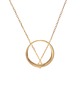 wisiory MINIMAL BIG necklace / gold 1