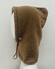 czapki damskie Balaclava oversize kominiarka kaptur zamiast czapki z merino camel 1
