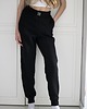 spodnie dresowe damskie Joggery czarne 1
