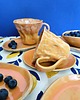 filiżanki Zestaw dwóch ceramicznych  filiżanek z talerzykami polskie rękodzieło 2