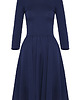 sukienki midi damskie Granatowa sukienka hiszpanka 4