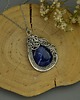wisiory Wisiorek niebieski sodalit wire wrapping 4