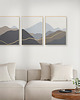 plakaty Abstrakcyjne, minimalistyczne plakaty z wizerunkiem gór, zestaw/tryptyk. 4