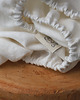 kocyki, kołderki, pościel dla dzieci Prześcieradło konopne z gumką do gondoli i kosza Mojżesza 40x80 Ivory 1